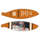 Orange, Weiß, Schwarzes FOTO Personalisiert Basket Basketball (Panele)