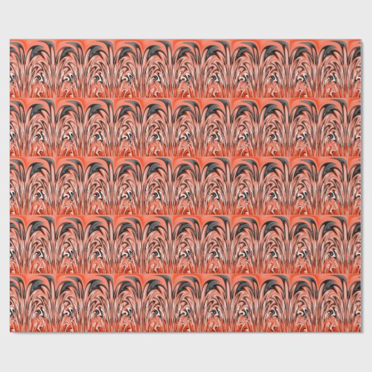 Orange weiß und schwarz geschenkpapier (Flach)