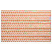 Orange Weiße Chevron-Zickzack-Musterdesign  Stoff (Yard (91,4 cm))