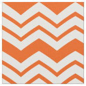 Orange Weiße Chevron-Zickzack-Musterdesign  Stoff (Nahaufnahme)
