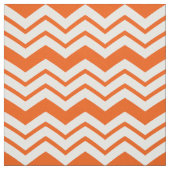 Orange Weiße Chevron-Zickzack-Musterdesign  Stoff (Muster)