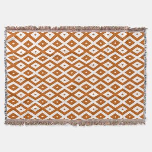 Orange-weiße Diamantform Decke