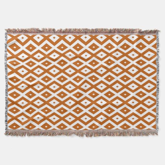 Orange-weiße Diamantform Decke (Vorderseite)