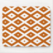 Orange-weiße Diamantform Mousepad (Vorne)