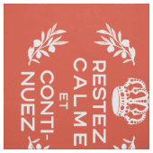 Orange weiße französische Skripte Ruhe halten und Stoff (Muster)