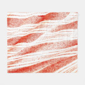 Orange-weiße gewebte Fouta-Textilie Fleecedecke (Vorderseite (Horizontal))