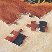 Orange-weiße Katze Puzzle (Seite)
