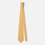 Orange Weiße Polka Punkte Krawatte (Vorderseite)