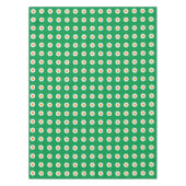 Orange/weiße Punkte auf grün Tischdecke (Vorderseite)