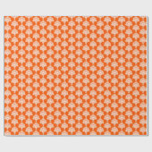Orange | Weißes Damaskop-Papier Geschenkpapier (Flach)