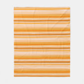Orange weißes gelbes rosa Streifen-Muster Fleecedecke (Vorderseite)