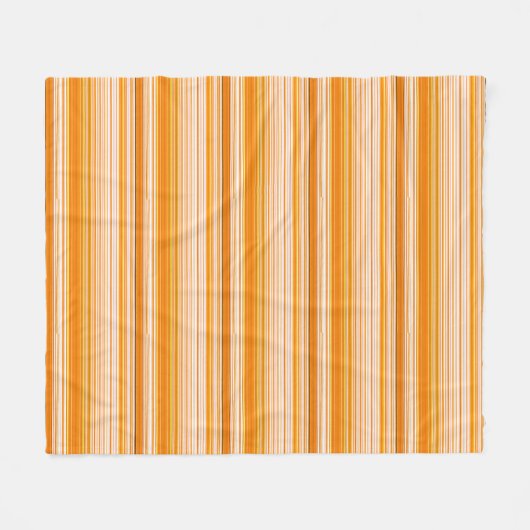 Orange weißes gelbes rosa Streifen-Muster Fleecedecke (Vorderseite (Horizontal))