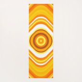 Orange, weißes und gelbes yogamatte (Rückseite)