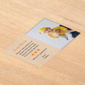 Orange werden Sie meine Godmutter Vorschlag Taufe Acryleinladungen (Ablage )