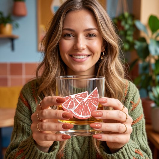 Orange Whiskyglas