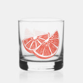 Orange Whiskyglas (Vorderseite)