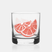 Orange Whiskyglas (Rückseite)