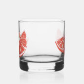 Orange Whiskyglas (Links)