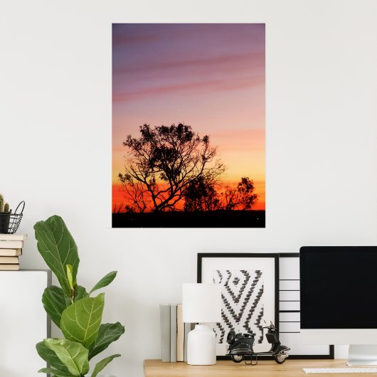 Orange Whispers Poster (Heimbüro)