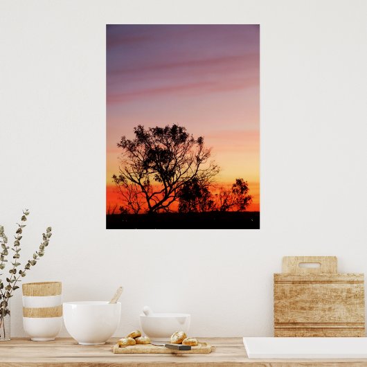 Orange Whispers Poster (Küche)