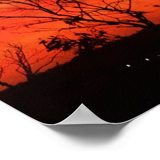 Orange Whispers Poster (Ecke)