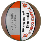 Orange White and Black Basketball Trainingsgeschen (Vertikal)