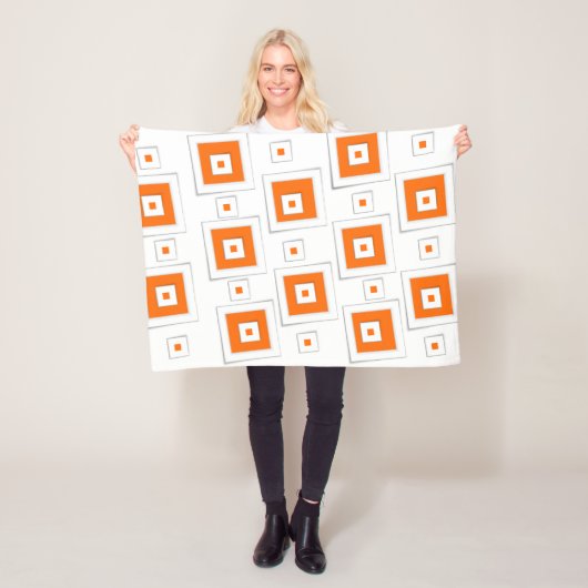 Orange White Blanket Fleecedecke (Beispiel)