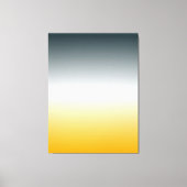 ORANGE WHITE BLUEGREEN Original Gradient Leinwand (Vorderseite)