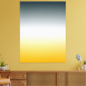 ORANGE WHITE BLUEGREEN Original Gradient Leinwand (Insitu (Wohnzimmer))
