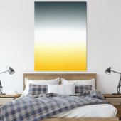 ORANGE WHITE BLUEGREEN Original Gradient Leinwand (Insitu (Schlafzimmer))