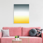 ORANGE WHITE BLUEGREEN Original Gradient Leinwand (Insitu (Wohnzimmer))