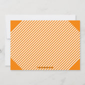 Orange White Bold Typografy Graduation Party Einladung (Rückseite)