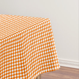 Orange White Checkered Karo Fall Halloween-Party Tischdecke