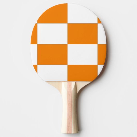 Orange & White Design Tischtennis Schläger (Vorderseite)