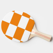 Orange & White Design Tischtennis Schläger (Seitenansicht)
