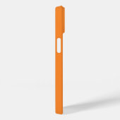 Orange White Elegant Calligraphy Script Name Case-Mate iPhone Hülle (Rückseite / Rechts)