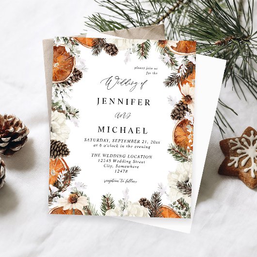 Orange & White Floral Rustic Wedding Budget