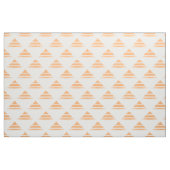 Orange White Geo Triangle Muster Stoff (Yard (91,4 cm))