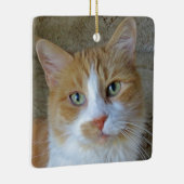 Orange & White Ginger Cat Ornament (Rechts)