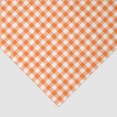 Orange & White Gingham Musterpapier Seidenpapier (Ausschnitt)