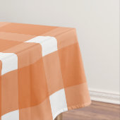 Orange White Gingham Pattern Tischdecke (Beispiel)