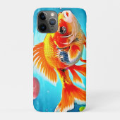 Orange White Goldfish Case-Mate iPhone Hülle (Rückseite)