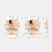 Orange & White Halloween Spider Web Fevor Box Geschenkschachtel (Ungefaltet)