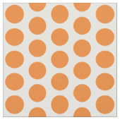 Orange White Mini Polka Dots Fabric Stoff (Nahaufnahme)