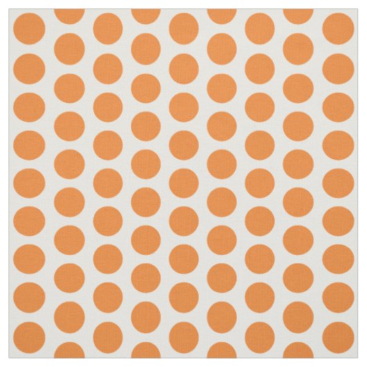 Orange White Mini Polka Dots Fabric Stoff (Muster)