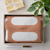 Orange White Modern Geometric Seidenpapier (Geschenk)