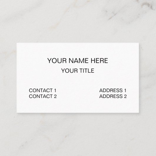 Orange White Modern Geometric Visitenkarte (Rückseite)