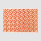 ORANGE & WHITE PAISLEY PATTERS SEIDENPAPIER (Vorderseite)