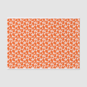 ORANGE & WHITE PAISLEY PATTERS SEIDENPAPIER