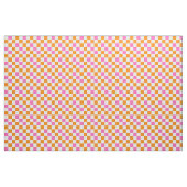 Orange White Pink Checkered Pattern Design  Stoff (Yard (91,4 cm))